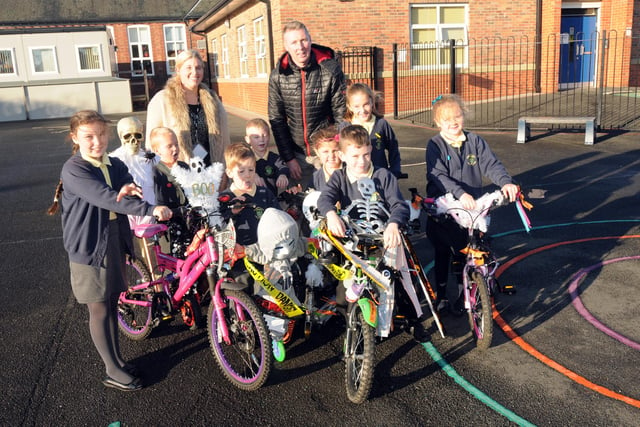A bling your bike event was held at Hedworth Lane Primary School in 2014. Were you there?