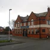 The Slip Inn, previously known as the New Regent Hotel, at the junction of Temple View Road and Temple View Grove in Richmond Hill. It closed around 2010, and the building now houses a supermarket and Post Office. To the right can be seen the houses on Glendale Mount, and to the left, those on East Park View