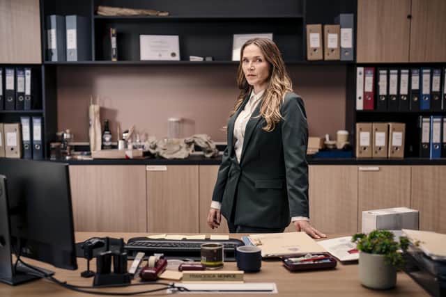 Jessica Hynes as DI Frankie Monroe in Patience.