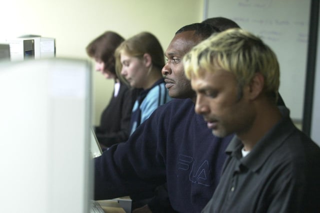 May 2003 and pictured are trainees studying at the South Leeds Learning Centre who were guaranteed a job at the Co-op after completing their training.
