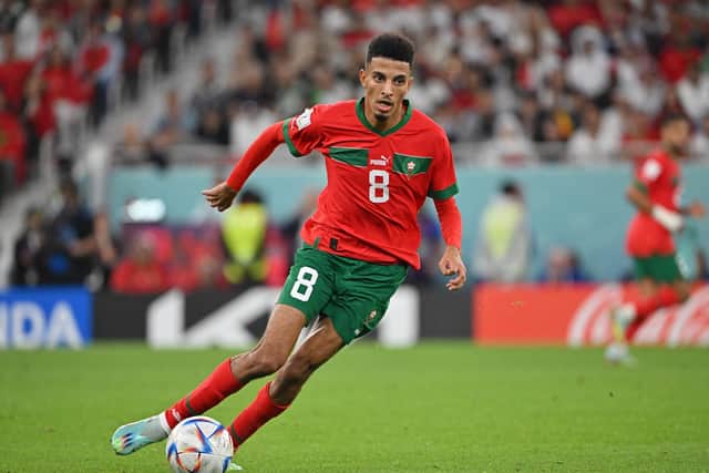 PRICE RISE - Azzedine Ounahi of Angers and Morocco has more than doubled in price, with Leeds United not currently seeing eye-to-eye with his club and their valuation. Pic: Getty