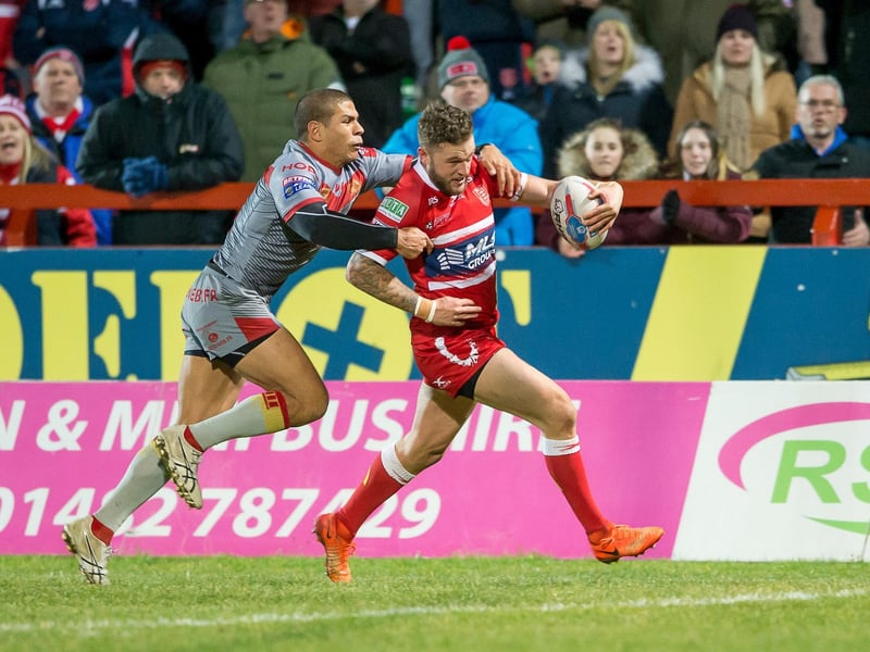 Scored one try in three games for home city club Leeds in 2013; joined Hull KR three years later and crossed 14 times during 25 Super League appearances.