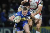 Brad Singleton seen during his debut for Leeds Rhinos, against Salford, in March, 2011. Picture by Steve Riding.