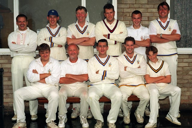 Streethouse CC,  who played in Division 1 of the Pontefract Section of the Yorkshire Counties League , pictured in July 1997.  Back row, from left, are Dale McMullan, Kevin Jukes, Chris Parkes, Neil Cumming, Steve Dixon, Martyn Rhodes.  Front, Richard Johnson, Colin Brabbs, Richard Crossley, captain Paul McMullan and James Byram.