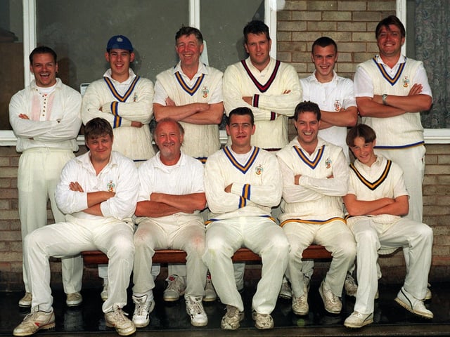 Streethouse CC,  who played in Division 1 of the Pontefract Section of the Yorkshire Counties League , pictured in July 1997.  Back row, from left, are Dale McMullan, Kevin Jukes, Chris Parkes, Neil Cumming, Steve Dixon, Martyn Rhodes.  Front, Richard Johnson, Colin Brabbs, Richard Crossley, captain Paul McMullan and James Byram.
