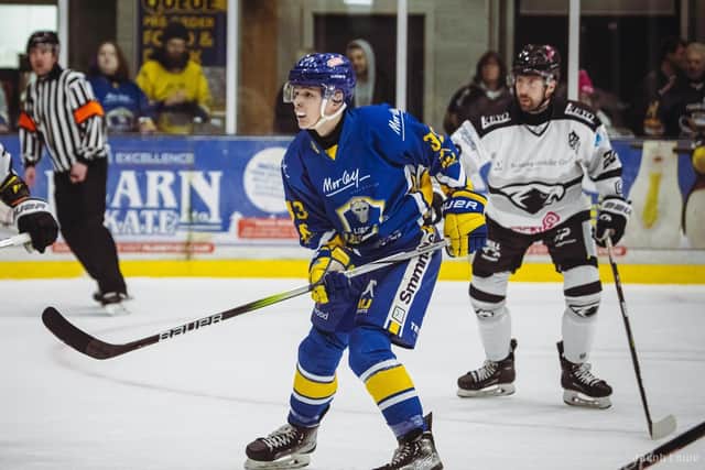 TEAM-FIRST: Leeds Knights' coach Ryan Aldridge says Fin Bradon is only concerned with the team's success. Picture: Jacob Lowe/Knights Media.