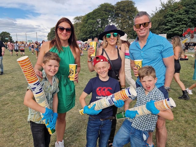 Families were also enjoying themselves