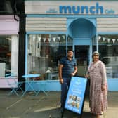 Choks Thenappan and head chef Sandhiya Prasad pictured at Munch Cafe in Headingley, which has launched a new south Indian evening menu (Photo by Jonathan Gawthorpe/National World)
