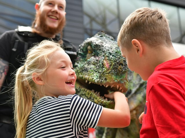 A free day out with bite! Dino Walk at Trinity Walk in Wakefield.