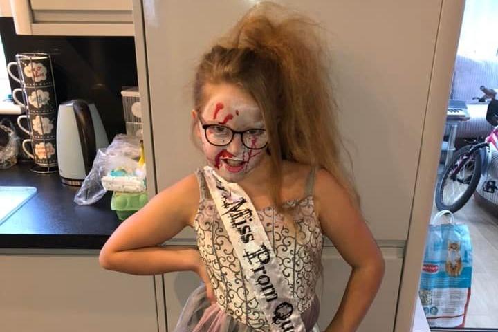 Elaine Good said: "Sassy gran daughter Summer dressed as a deadly prom queen."