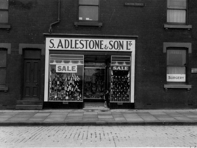 Simon Adlestone and Son Ltd, boot and shoe dealer pictured in August 1936.