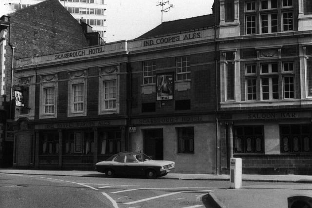 The Scarborough Hotel on Bishopgate in Leeds city centre in September 1982.
