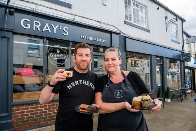 Gray’s of Rothwell, an independent coffee establishment based on Commercial Street, serve a wide variety of hot drinks as well as sweet and savoury food options. Image: James Hardisty