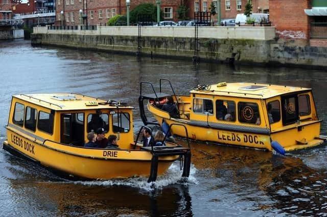 I travelled in style from Granary Wharf to Leeds Dock, opting to pay £2 for a water taxi ride.