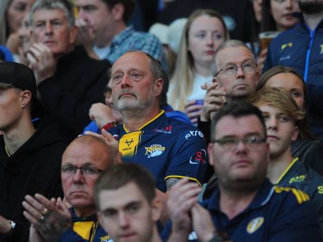 Rhinos fans at AMT Headingley.
