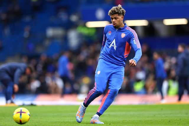 DIFFERENT CONVERSATION: If Georginio Rutter, above, hits the Leeds United goals trail this season but the striker is out injured for today's Championship opener against Cardiff City at Elland Road. Photo by Clive Rose/Getty Images.