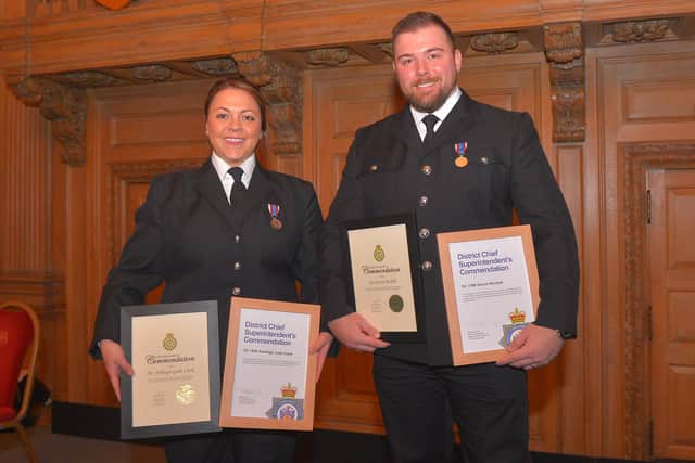 The couple received commendations from both West Yorkshire Police and Yorkshire Ambulance Service.