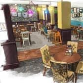 Family lounge area sketch