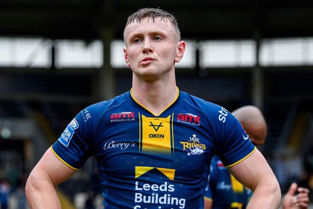 Harry Newman will have to wait to regain his place in Leeds Rhinos' side. Picture by Allan McKenzie/SWpix.com.