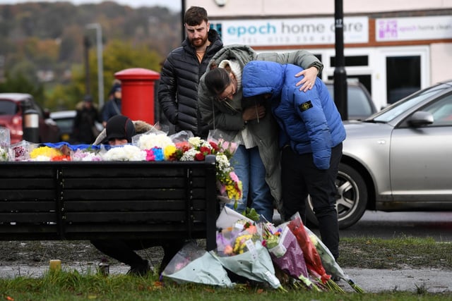 Mourners have gathered in Horsforth to leave tributes and flowers following the death of the 15-year-old.