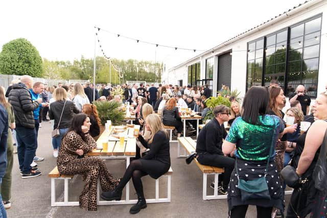 The outdoor area at Project House