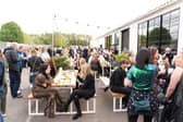 The outdoor area at Project House