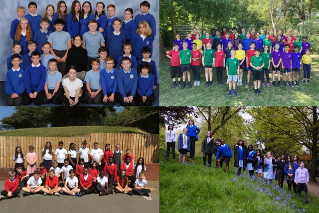 Clockwise from top left: Birchfield Primary School, Cookridge Primary School, Harewood CofE Primary School and Beeston Primary School