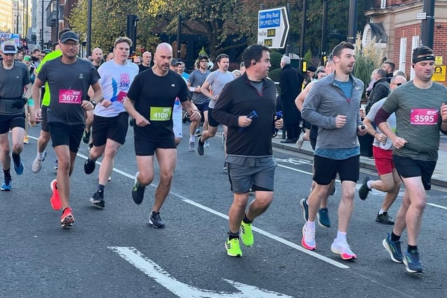 The race began on The Headrow and travelled through the city towards Kirkstall Abbey before returning to the finishing line outside Leeds Art Gallery (pic by Steve Riding)
