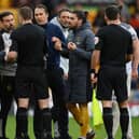MOLINEUX MADNESS - Leeds United and Wolves played out a madcap game full of controversy and VAR interventions, with two red cards show. Pic: Getty