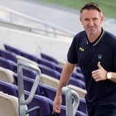LEARNING CURVE: For ex-Leeds United star and former Whites assistant coach Robbie Keane, pictured after being unveiled as new boss of Maccabi Tel Aviv.
Photo by JACK GUEZ/AFP via Getty Images.