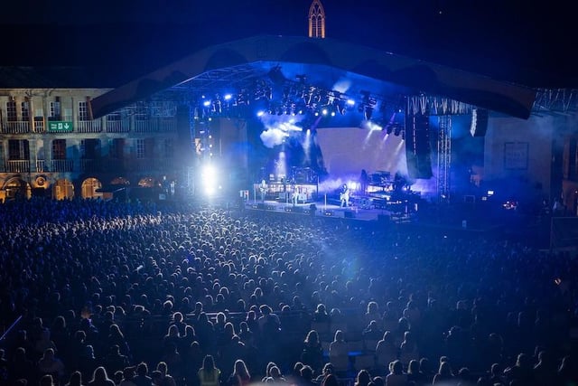 Thousands of fans packed The Piece Hall to see the supergroup