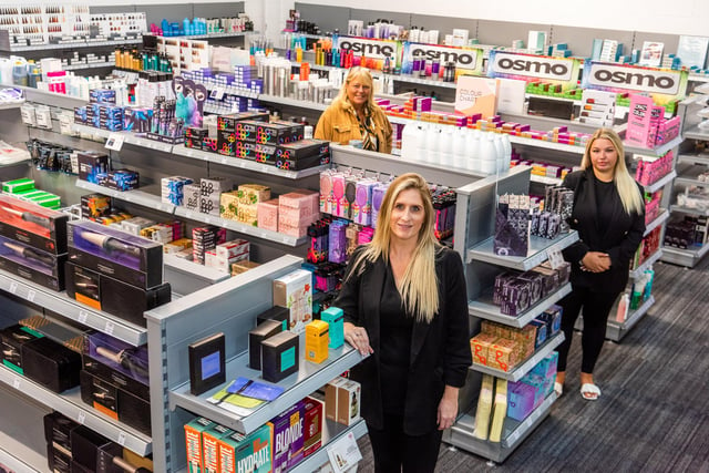 Adel Professional was founded in 1982 and has been offering a personalised experience to its customers.  Its new Trade Hair & Beauty wholesale store is in New Pudsey Square in Leeds and feature its own on-site training academy offering a range of comprehensive training for professionals.