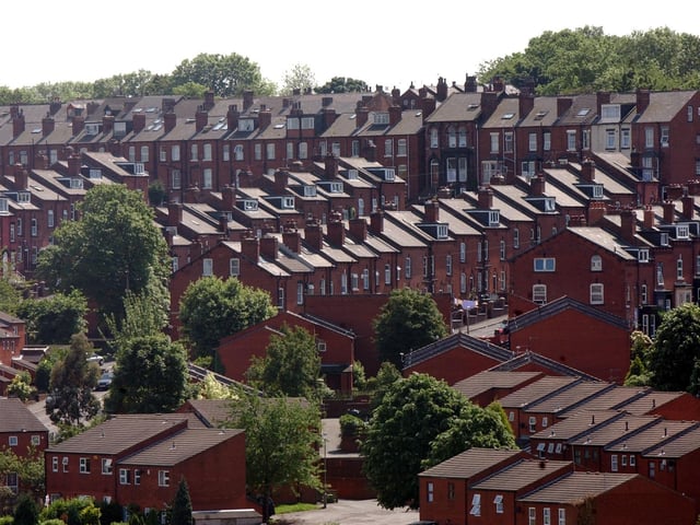 The terraced streets of Beeston Hill pictured in June 2003.