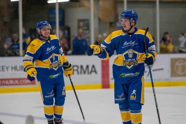 BIG YEAR: Defenceman Jordan Griffin os determined to prove himself at NIHL National level with Leeds Knights after a frustrating couple of seasons, partly through injury and the Covid pandemic. Picture courtest of Oliver Portamento.