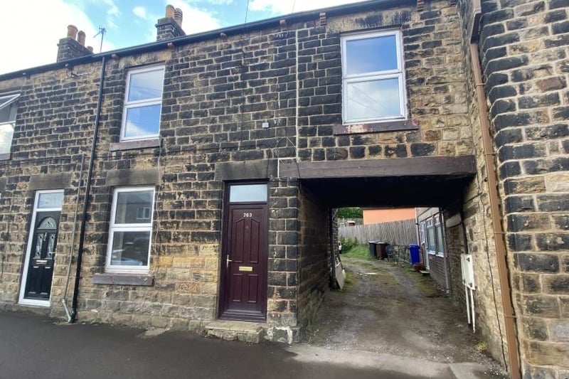 The house is on Stannington Road, Stannington, and has a guide price of £68,000. The auction brochure says: "Stone built back to back property located in the heart of Stannington Village and requiring a comprehensive scheme of renovation."