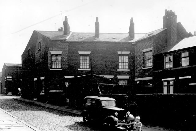 Cross Barrack Street is on the left edge, then to the right, the first house on Back Barrack Street in August 1958.