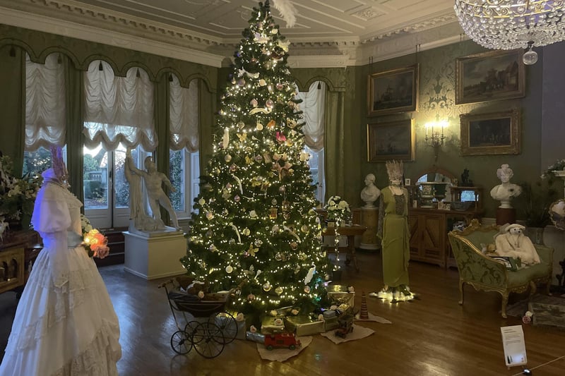 The house has been decorated in Edwardian festive finery. This room, at the front of the property, is the centrepiece and is sure to wow guests this year.