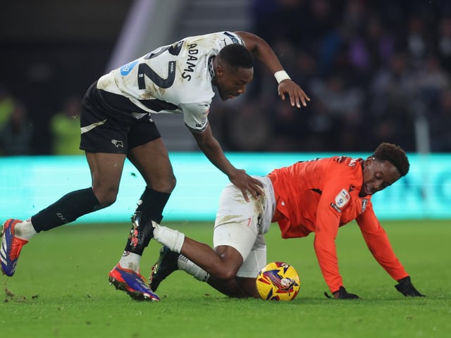 Rams midfielder Adams picked up a fifth booking of the season in Sunday's defeat to Sheffield Wednesday and must now serve a one-match ban.