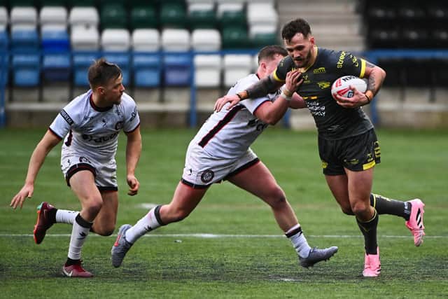 Ethan O'Neill, a second-rower, played at scrum-half for Leeds Rhinos against Widnes Vikings. Picture by Olly Hassell/SWpix.com.