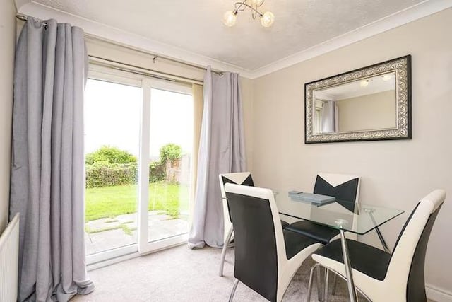 The home features an open plan spacious living room which leads into the dining area, which opens onto the back garden - making it the perfect place for family dinner or to host guests.