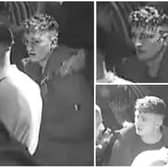 Police have put out these CCTV photos of the man they wish to speak to.