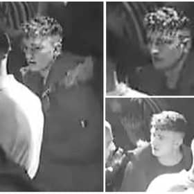 Police have put out these CCTV photos of the man they wish to speak to.