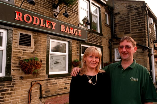 Do you remember Stuart and Deborah Whittaker? They ran the Rodley Barge pub. Pictured in December 1997.