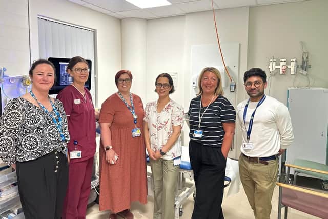 HNC Project Lead Chris Khokhar with the CHFT midwifery and women’s services team