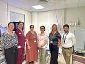 HNC Project Lead Chris Khokhar with the CHFT midwifery and women’s services team