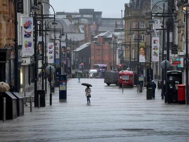 Elsewhere, the city centre was quiet as the Queen's funeral took place