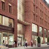 An artist's impression of the proposed George Street hotel and gym complex
