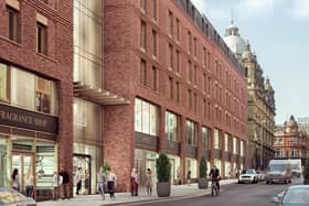 An artist's impression of the proposed George Street hotel and gym complex
