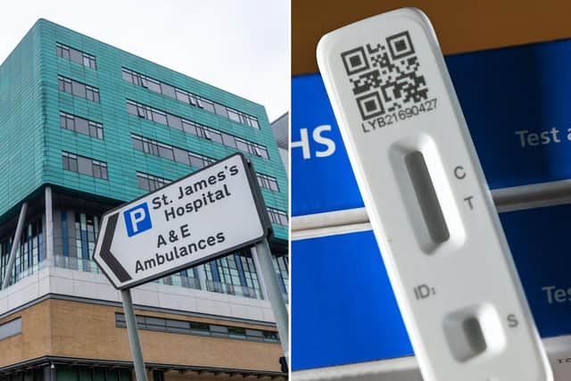 Cases of Covid-19 in Leeds are rising. Pictured is St James' University Hospital.