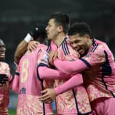 AWAY JOY - Leeds United hit four goals on the road in a comfortable 4-0 victory over Swansea City that made it seven Championship wins on the bounce. Pic: Dan Istitene/Getty Images